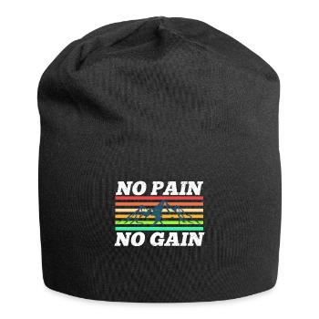 pas de douleur, pas de gain - Bonnet en jersey - noir - Devant