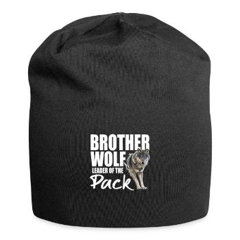 brother wolf - leader of the pack - Jersey Beanie - black - Front