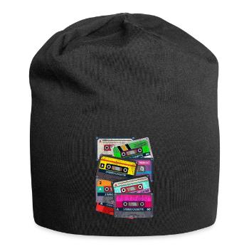 Cassette des années 80 - Bonnet en jersey - noir - Devant