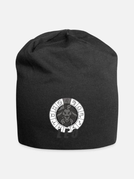 astrological sign Leo - Jersey Beanie - black