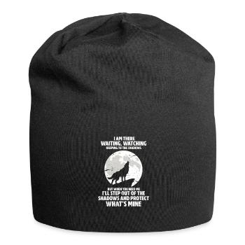 loup - Bonnet en jersey - noir - Devant