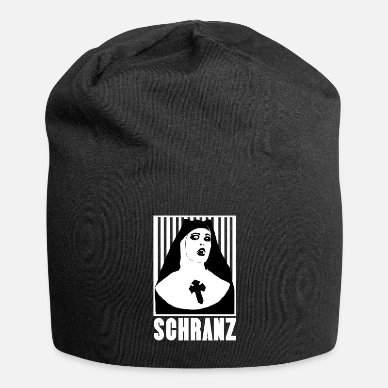 elektro schranz nonne - Jersey-Beanie - Schwarz