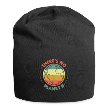 There's No Planet B No Second Earth Gift - Jersey Beanie - black - Front