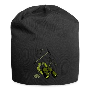 Bergsteiger Bergsport Felsklettern - Jersey-Beanie - Schwarz - Vorne