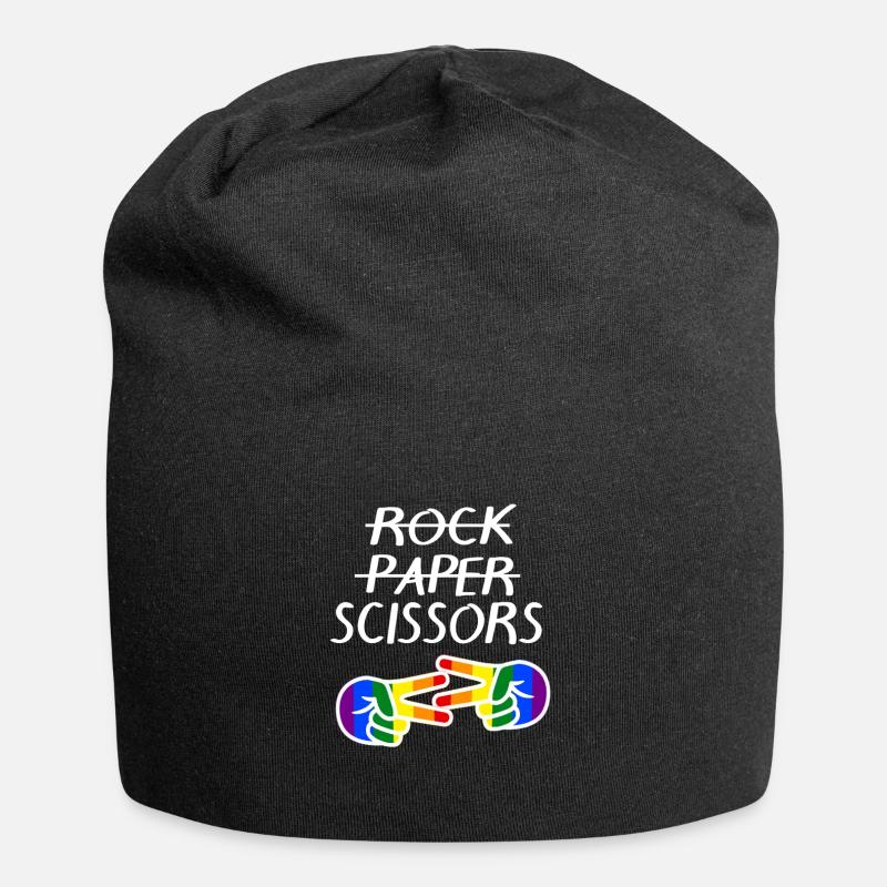 Gay Pride Gift - Jersey Beanie - black