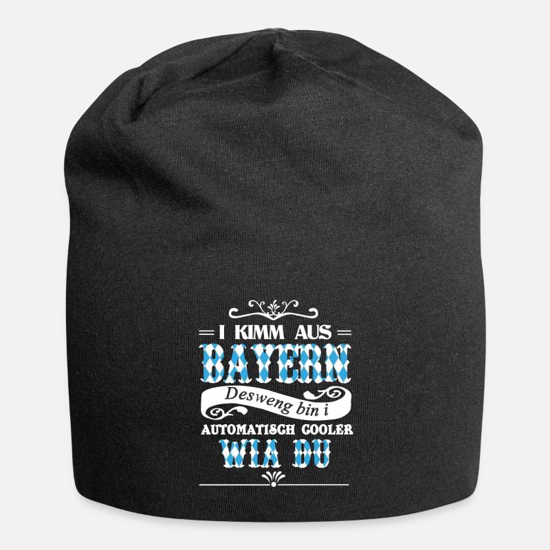 I Kimm Aus Bayern - Jersey-Beanie - Schwarz