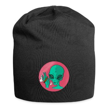 Fumer piqûre étrangère - Bonnet en jersey - noir - Devant