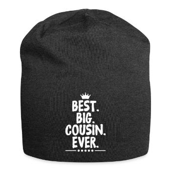 Meilleur Grand Cousin Jamais Cadeau Drôle Pour Cousin - Bonnet en jersey - charbon - Devant