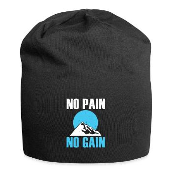 pas de douleur pas de gain - Bonnet en jersey - noir - Devant