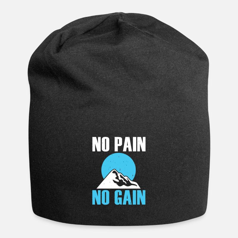 pas de douleur pas de gain - Bonnet en jersey - noir