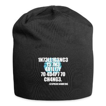 Intelligenz Stephen Hawking Zitat Motivation - Jersey-Beanie - Schwarz - Vorne