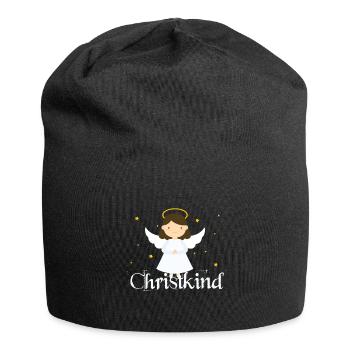 Christkind Weihnachten Geschenk - Jersey-Beanie - Schwarz - Vorne