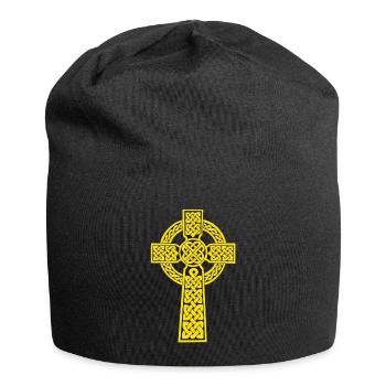 Cross of Ahenny Celtic Cross Celtic Cross - Jersey Beanie - black - Front