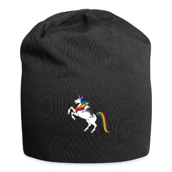 Border collie - Bonnet en jersey - noir - Devant