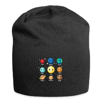 Astronaut planet universe space galaxy - Jersey Beanie - black - Front