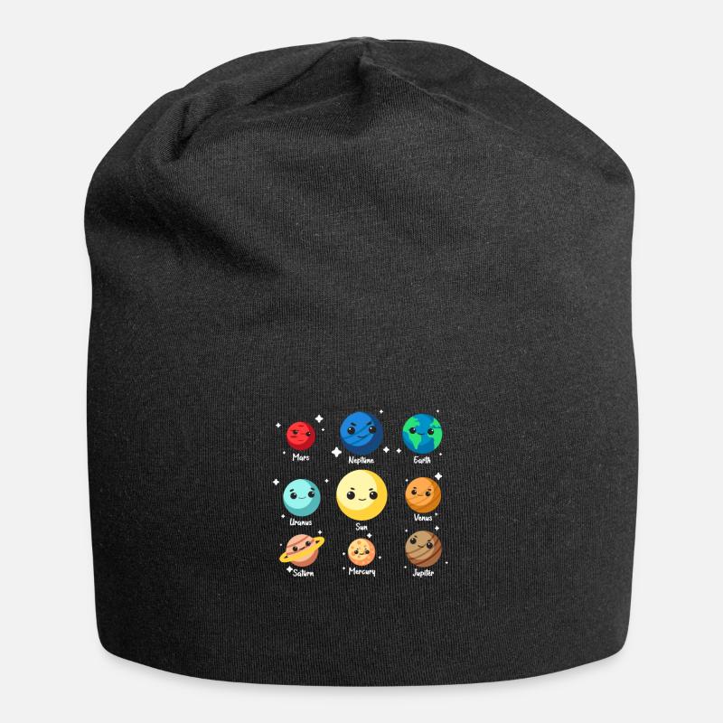 planète - Bonnet en jersey - noir