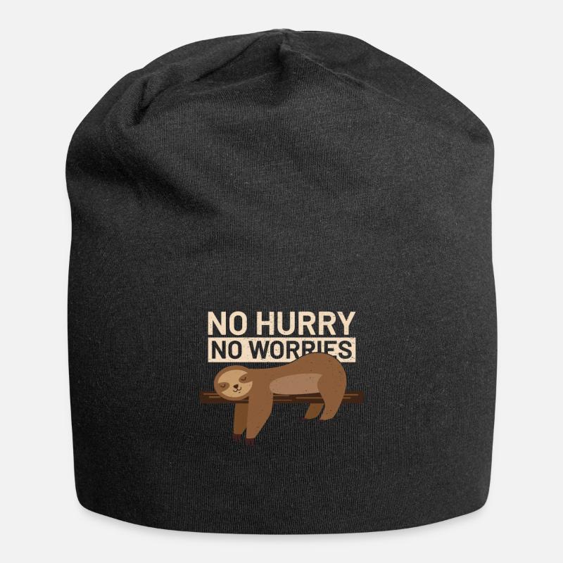 faultier - Jersey-Beanie - Schwarz