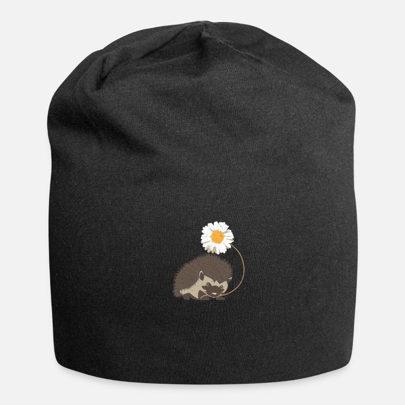 Hedgehog - Jersey Beanie - black