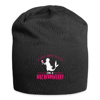 mermaid wine - Jersey Beanie - black - Front