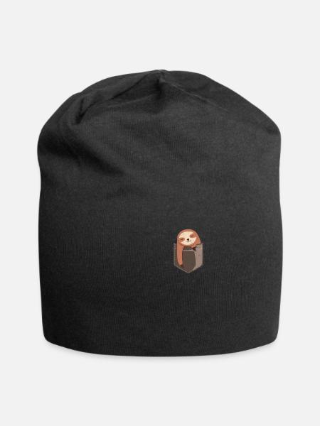 sloth - Jersey Beanie - black