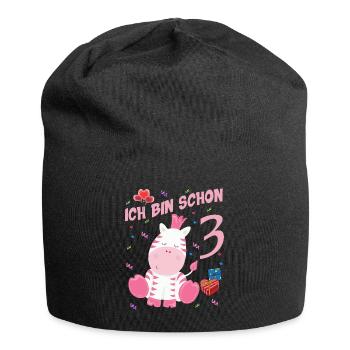 Geburtstagsshirt - 3 Jahre Geburtstag Geschenk - Jersey-Beanie - Schwarz - Vorne