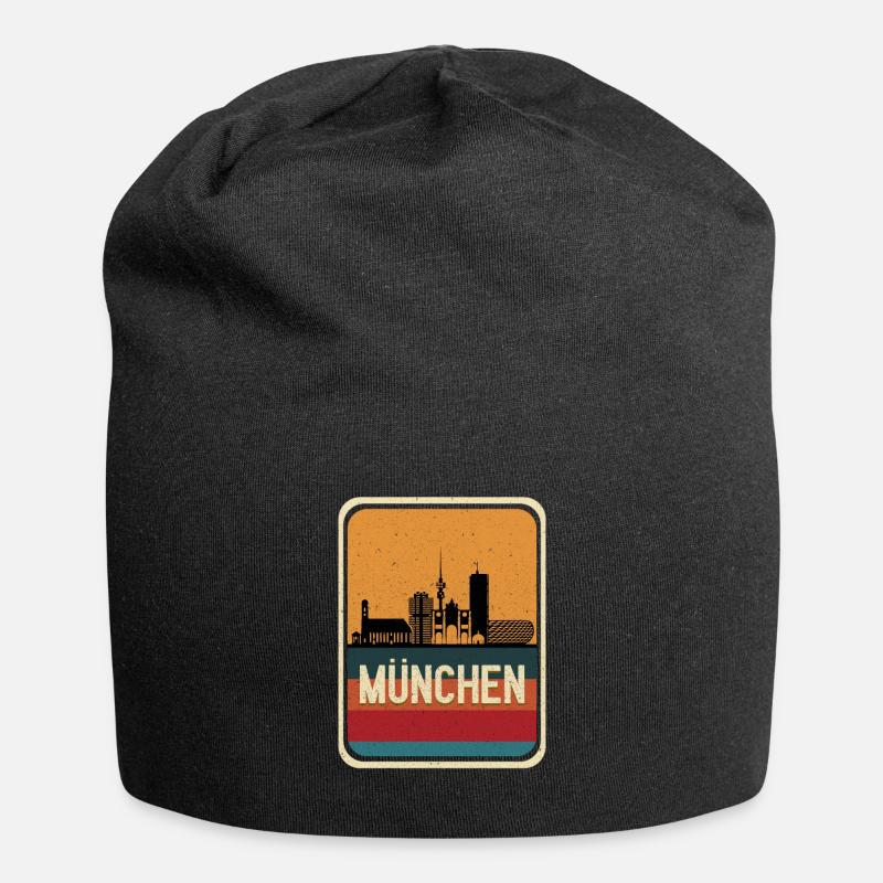 Munich - Bonnet en jersey - noir