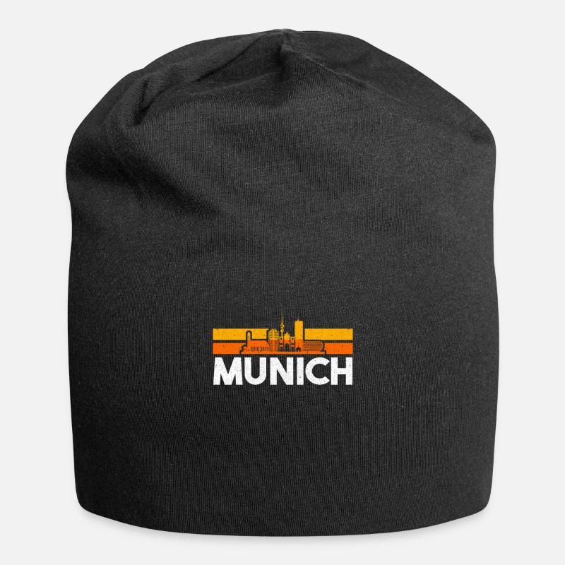 München - Jersey-Beanie - Schwarz