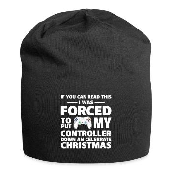 Gamer Christmas - Jersey Beanie - black - Front