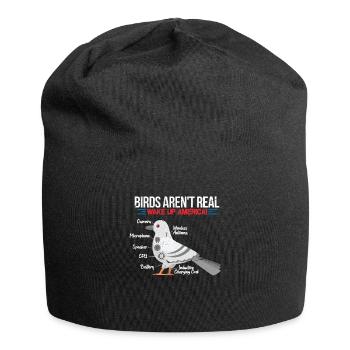 Birds Aren't Real - Jersey Beanie - black - Front