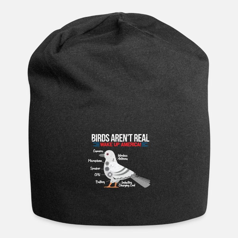 Birds Aren't Real - Jersey-Beanie - Schwarz