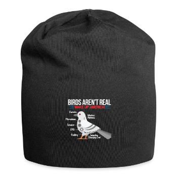 Birds Reconnaissance Surveillance Detective Gift - Jersey Beanie - black - Front