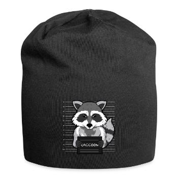 racoon - Jersey Beanie - black - Front