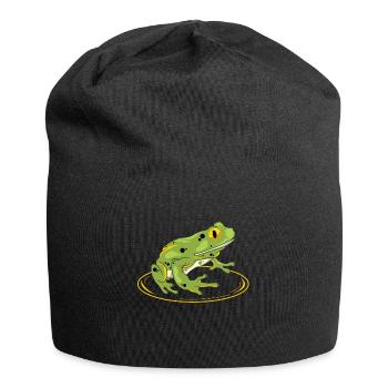 Frog - frog - toad - Jersey Beanie - black - Front