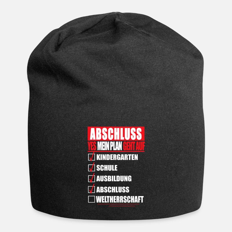 Ausbildung ABSCHLUSS Berufsabschluss Azubi Geselle - Jersey-Beanie - Schwarz