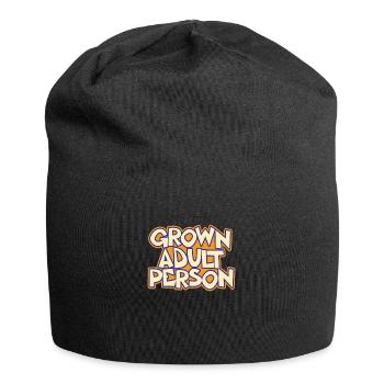 Quote from an adult adult - Jersey Beanie - black - Front
