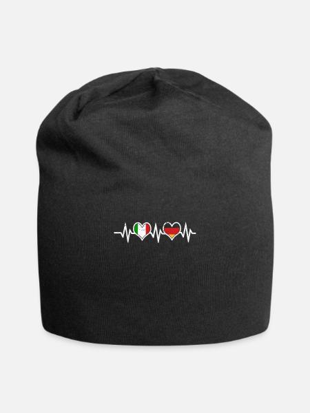 Germany Italy Italian and Italian - Jersey Beanie - black