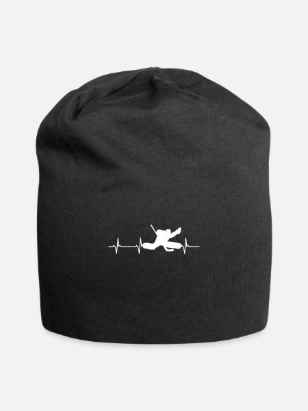 Hockey Goalie - Jersey-Beanie - Schwarz