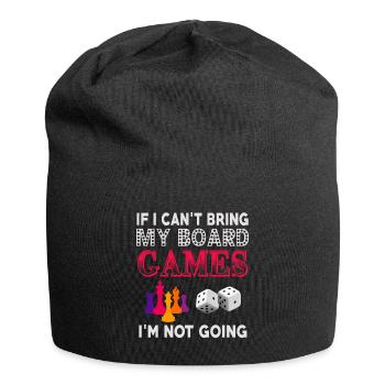 Without my games, without me! - Jersey Beanie - black - Front