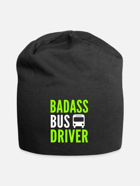Chauffeur bus chauffeur bus chauffeur bus cadeau chauffeur - Bonnet en jersey - noir