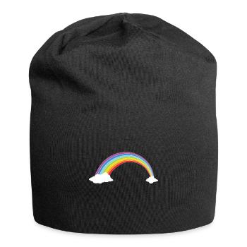 rainbow - Jersey Beanie - black - Front
