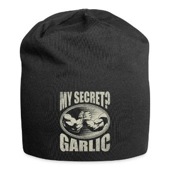 My Secret? Garlic Armdrücken Armwrestling - Jersey-Beanie - Schwarz - Vorne