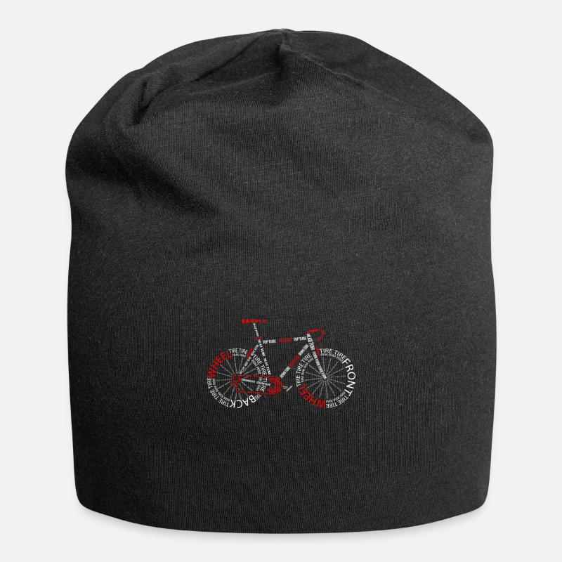Vélo de route vélo d'anatomie vélo de course - Bonnet en jersey - noir