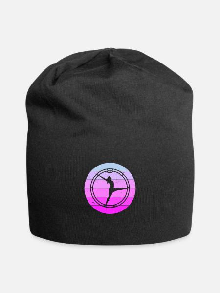 Rhönrad - Jersey-Beanie - Schwarz