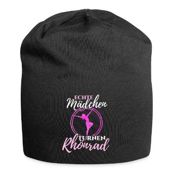 Rhönrad - Jersey-Beanie - Schwarz - Vorne