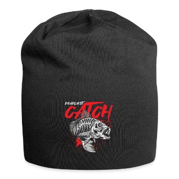 Tödlichster Fang - Jersey-Beanie - Schwarz - Vorne