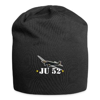 JU 52- Aunt JU T-Shirt - Jersey Beanie - black - Front