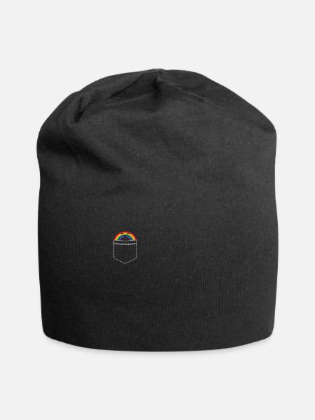 Rainbow CSD Bisexual Pride Bisexuell Tasche Bi LGB - Jersey-Beanie - Schwarz