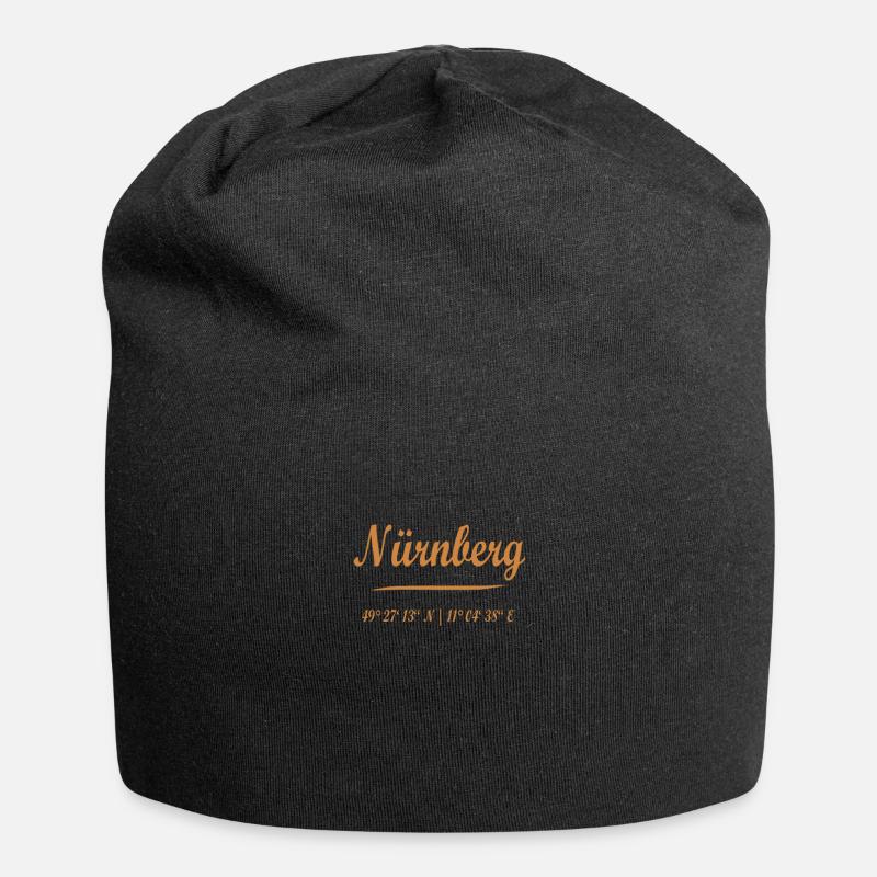 Nürnberg - Jersey-Beanie - Schwarz