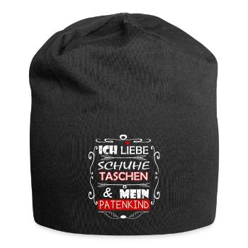 J'aime ma filleule - tante marraine enfants - Bonnet en jersey - noir - Devant