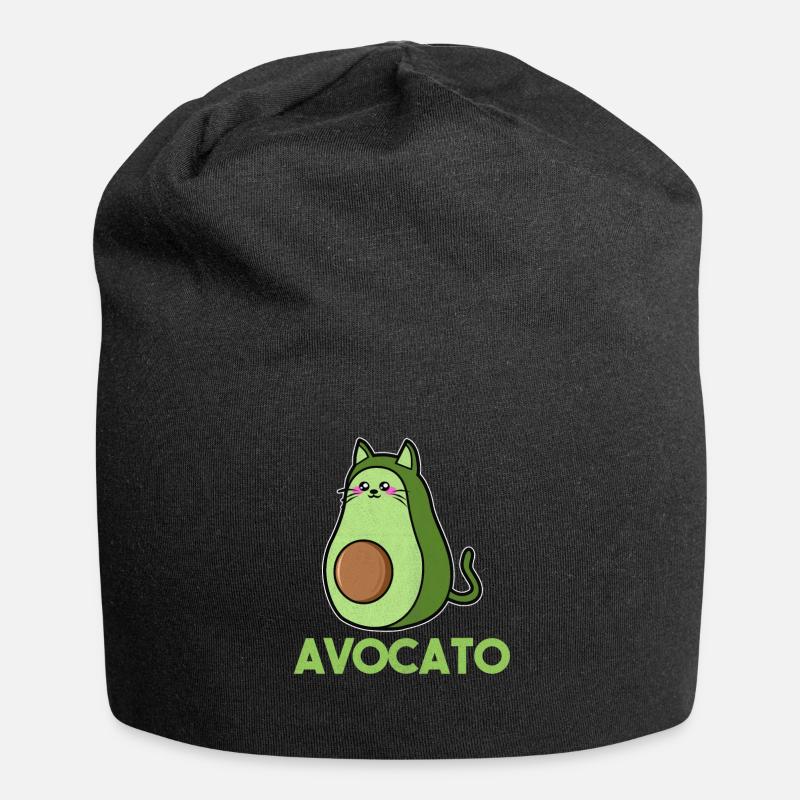 Avocado avocado lover - Jersey Beanie - black